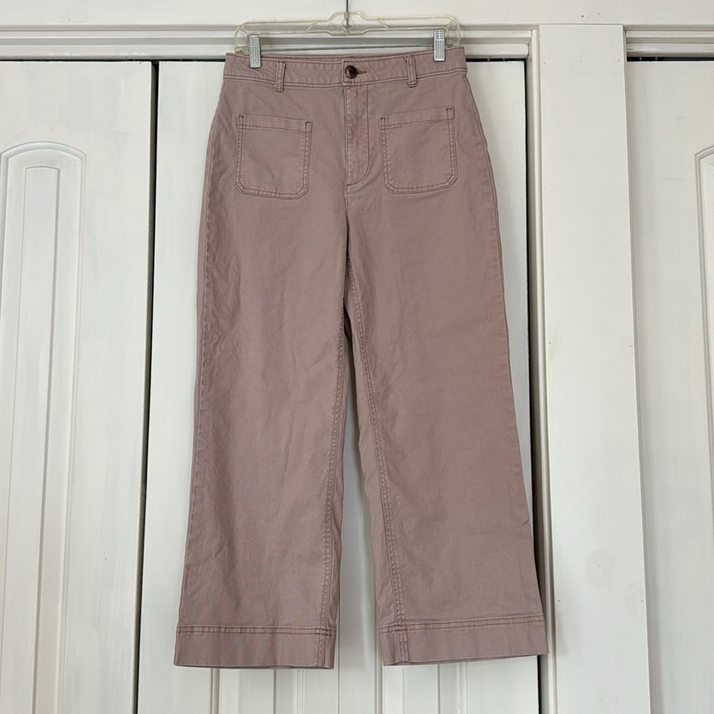 Old Navy high rise wide leg crop chino pants